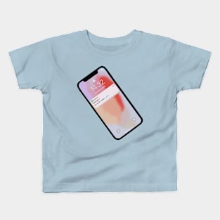 Phone - Reminder - Go drink water Kids T-Shirt